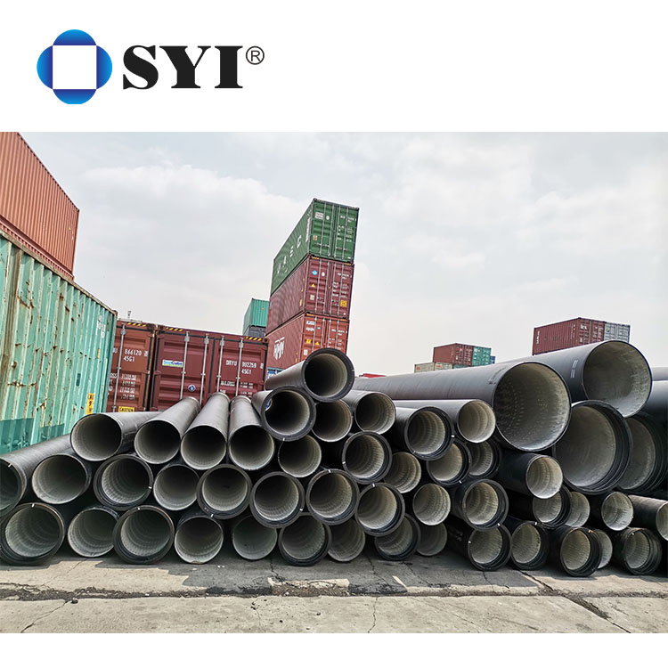 Syi High Quality Black Bitumen Coated Paint Centrifugal Ductile Cast Iron Pipes