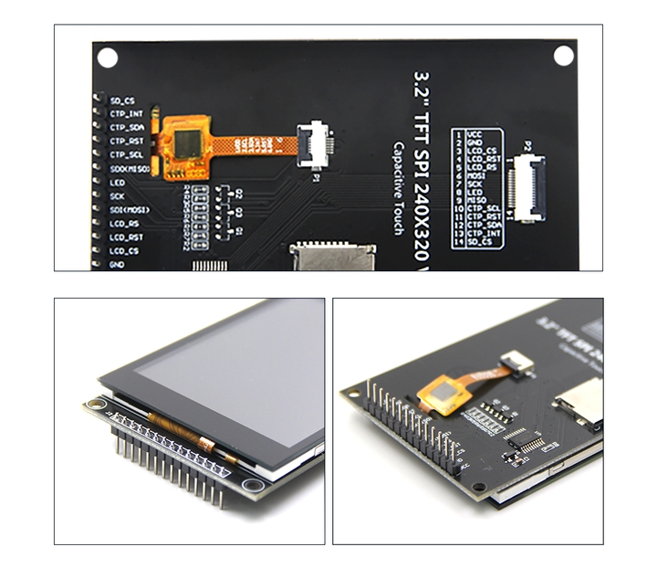 Custom 2.8 3.2 3.5 Inch IPS LCD Capacitive Touch Screen LCD Module320*240 480*320 Resolution Spi LCD Display