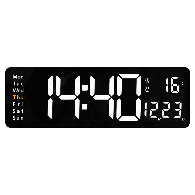 Large Digital Display Clock for Stylish Home Interiors