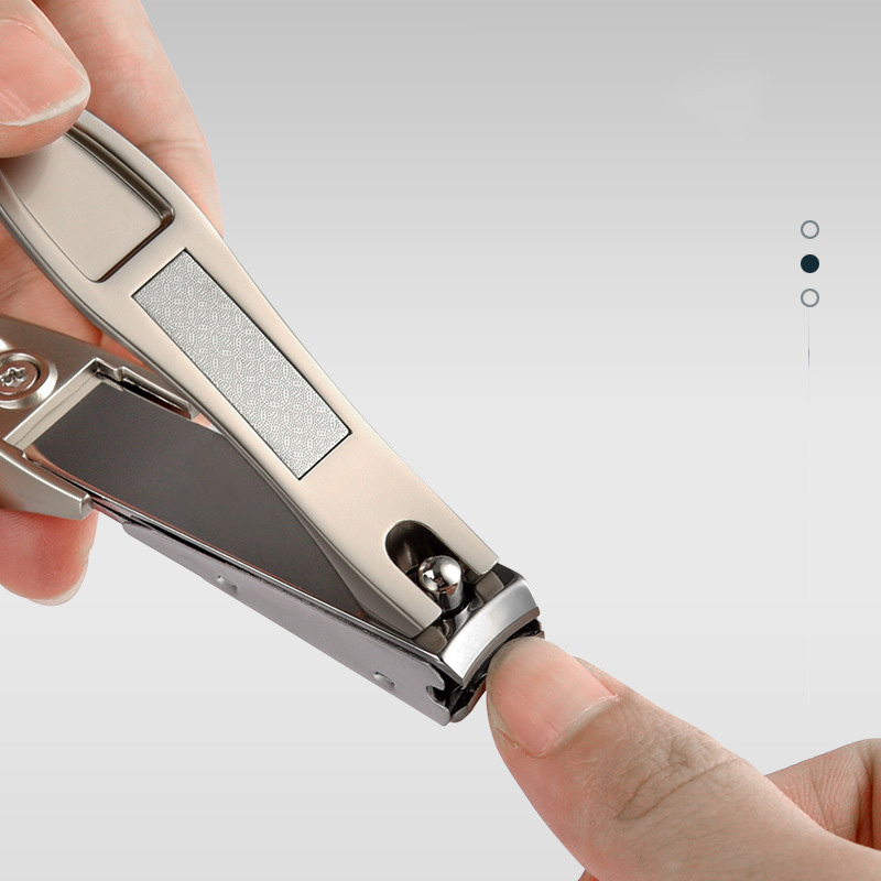 New High Quality Manicure Pedicure Set Sharp Stainless Steel Black Nail Clipper Kit with Nail File