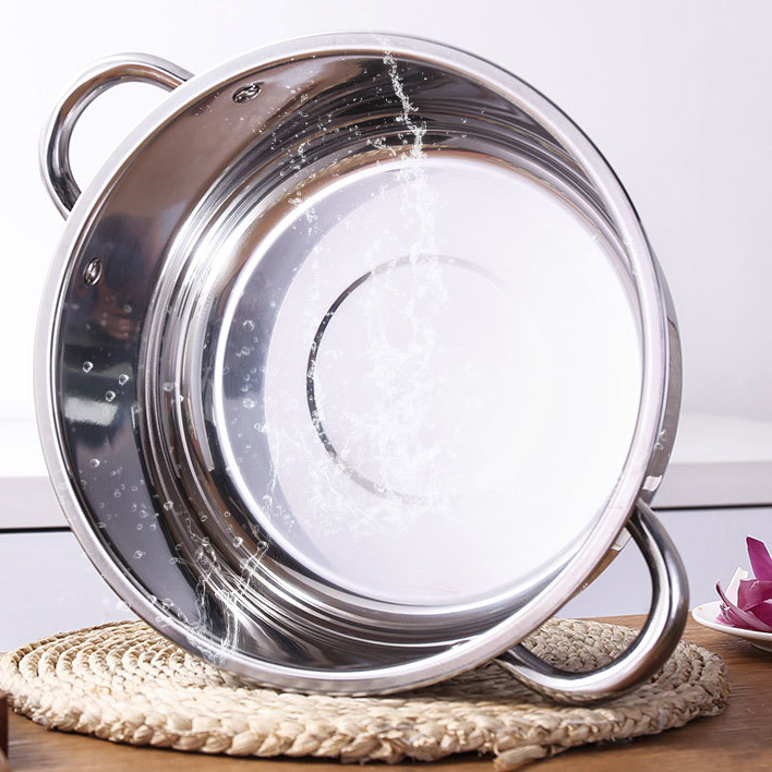 Wholesales 410 Stainless Steel Cookware Set of Five Pieces for Kitchen Cooking