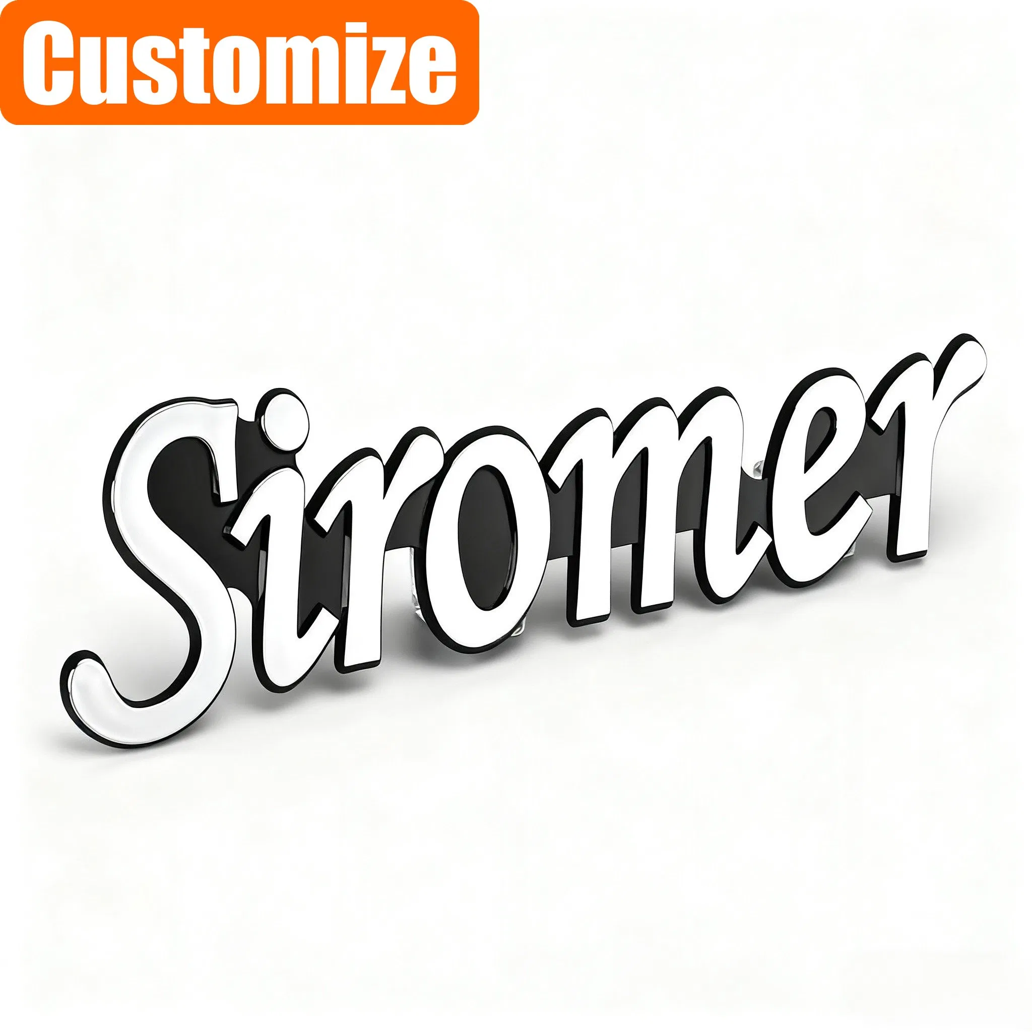 Customized Hood Bonnet 3D Metal Gifts LED Fashion Custom Logo Car Logo