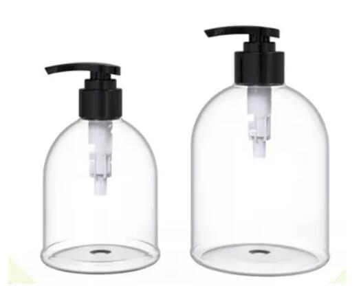 500ml Boston Round Fine Mist Clear Disinfection Sprayer Bottle Plastic PLA Bottle with Perfume Mist Spray   