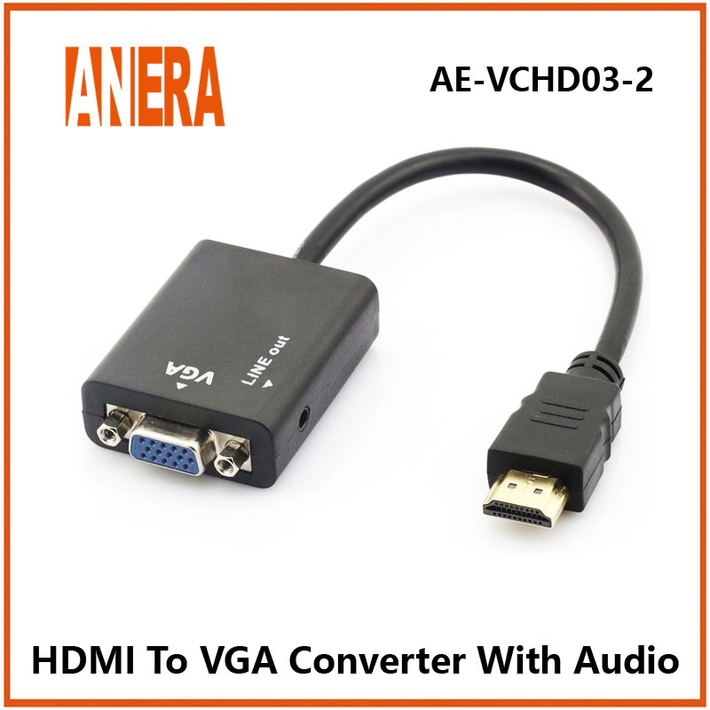 Конвертер HDMI в VGA с аудио Anera