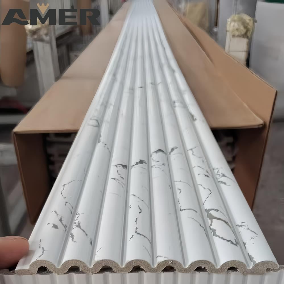 Hot Selling Interior Decoration Design Manufacture Large Wallboard Waterproof TV Setting Wall of PS Wall Panel Moulding