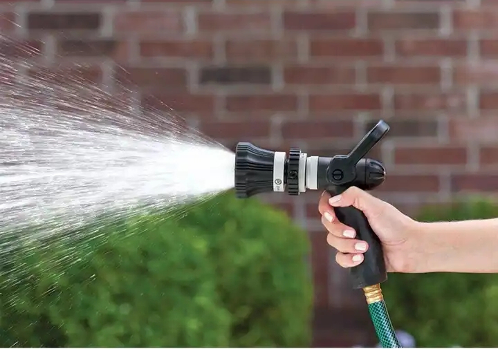 Garden Irrigation 10pattern Large Output Metal Water Spray Hose Nozzle