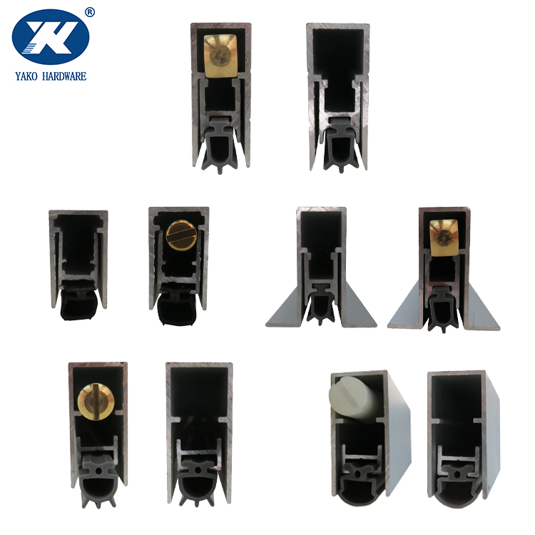 Fire Rated Customized Automatic Mortised Door Sweep Sealing Strip Gasket Wooden Aluminium Iron Metal Door Hardware Bottom Drop Down Seal with Brass Trigger
