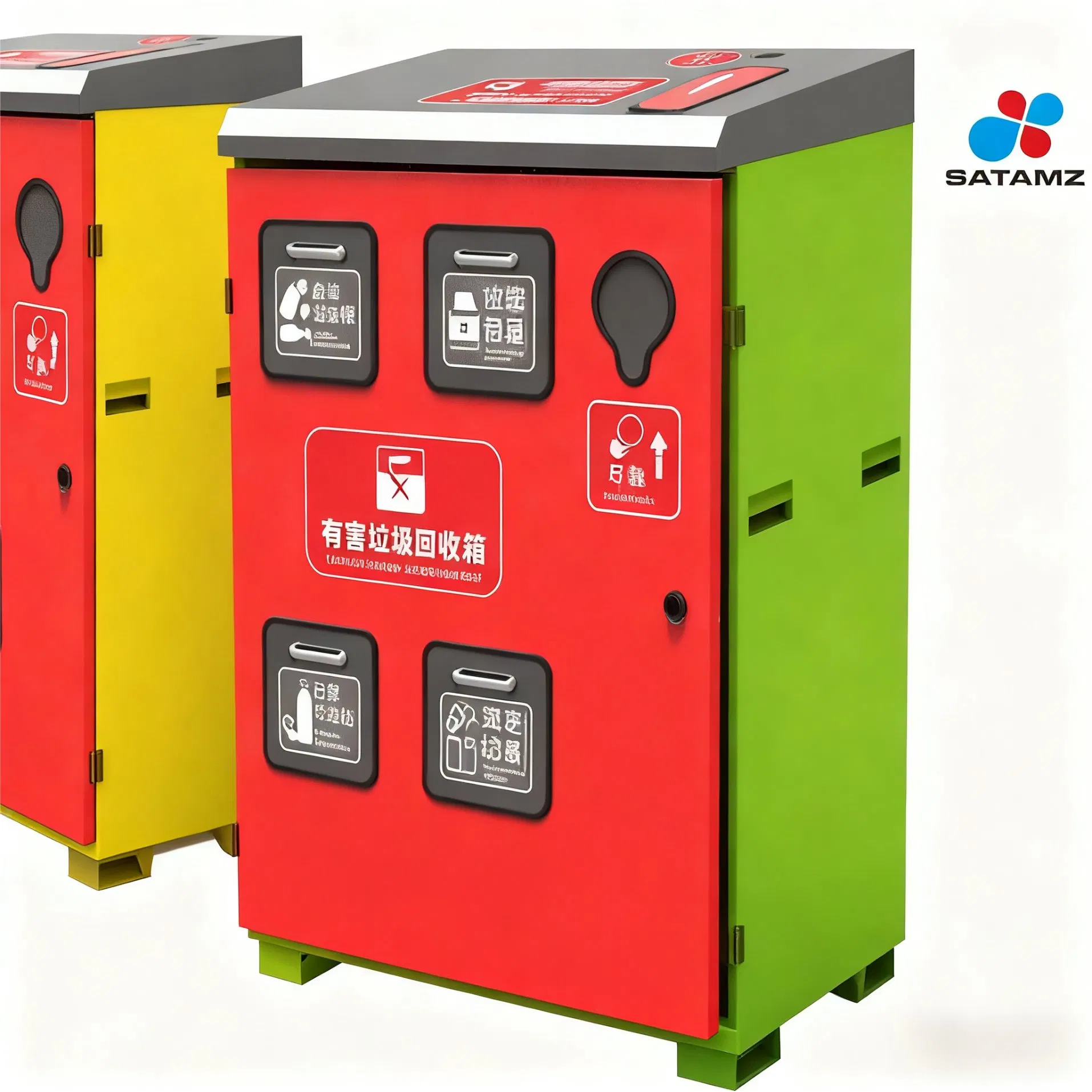 Мусорный бак с боковой загрузкой ST1YH0100A, красный