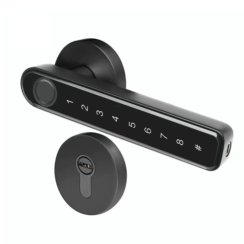Anti-Pry Smart Door Lock with Auto-Lock & Alarm System for High-Traffic Commercial Entrances