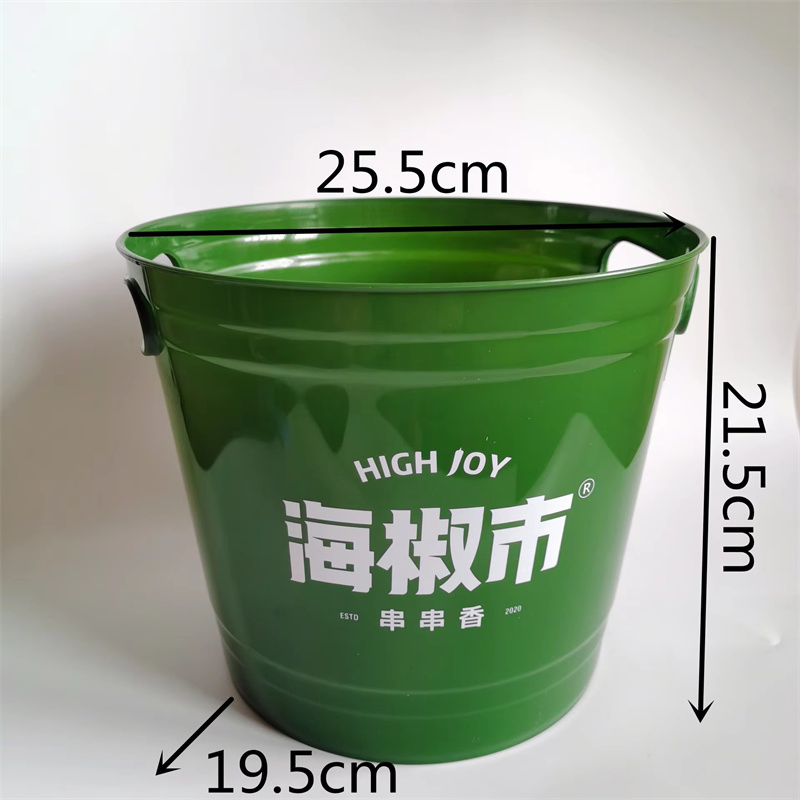 Round Plastic Ice Bucket Cooling Bar Sharing Beer Holder for Parties Ice Bucket