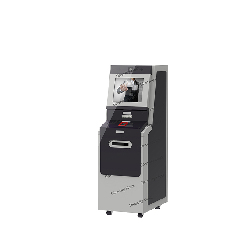 Stand on Floor Electricity Water Gas Bill Payment ATM Cash Banknotes Recycler Self Service Booth Shop Installation
