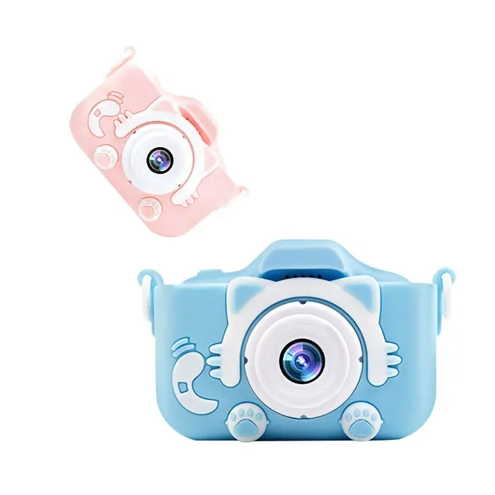 Mini Cute Pink Blue Black Inteligente Electronic Electric Kids Selfie Cartoon Toy Camera for Child Children