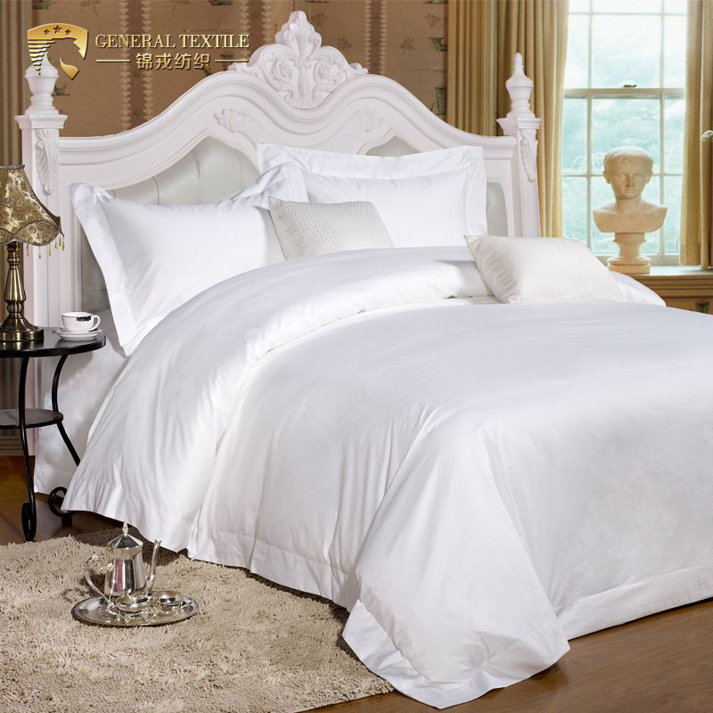 Satin White Cotton Bed Sheets Bed Cover