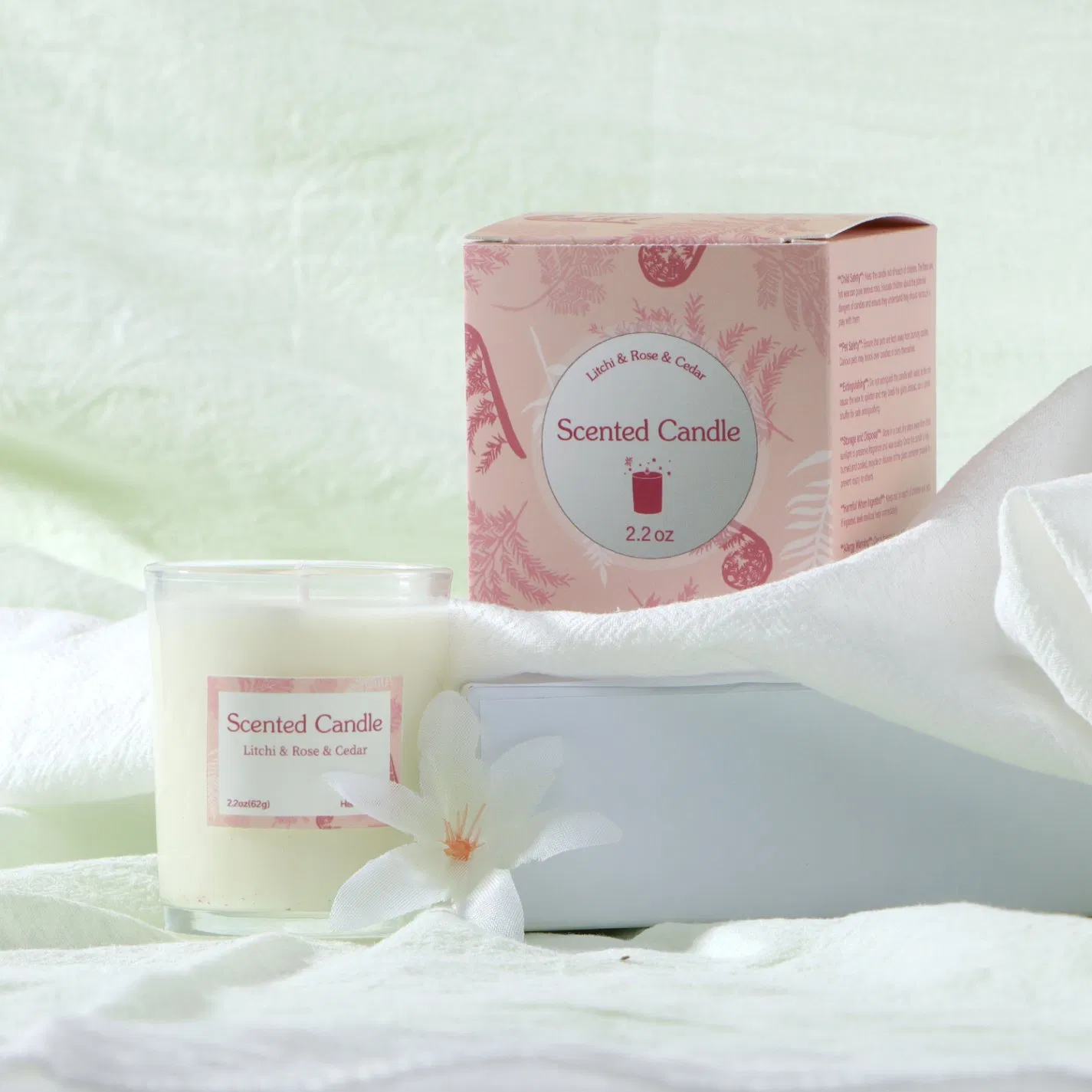 Essential Oil Infused Scented Candle for Relaxation and Stress Relief