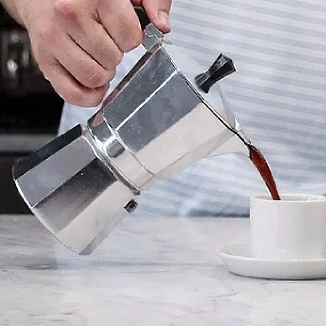 Hot Sale 9 Cups Stovetop Espresso Coffee Maker Italian Style Aluminum Coffee Maker