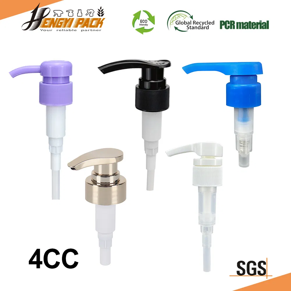 Yuyao Factory Lotion Pump 28/410 24/410 Liquid Soap Dispenser Pump for Plastic Bottle 28/415 Clear Metalized Sanitizer Face Wash Cosmetic Pump Luxury