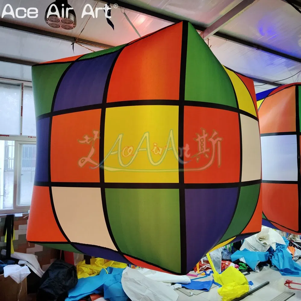 Factory Wholesale Inflatable Rubik's Cube Hanging Inflatable Decoration Balloon Outdoor Stage Inflatable Rubik's Cube