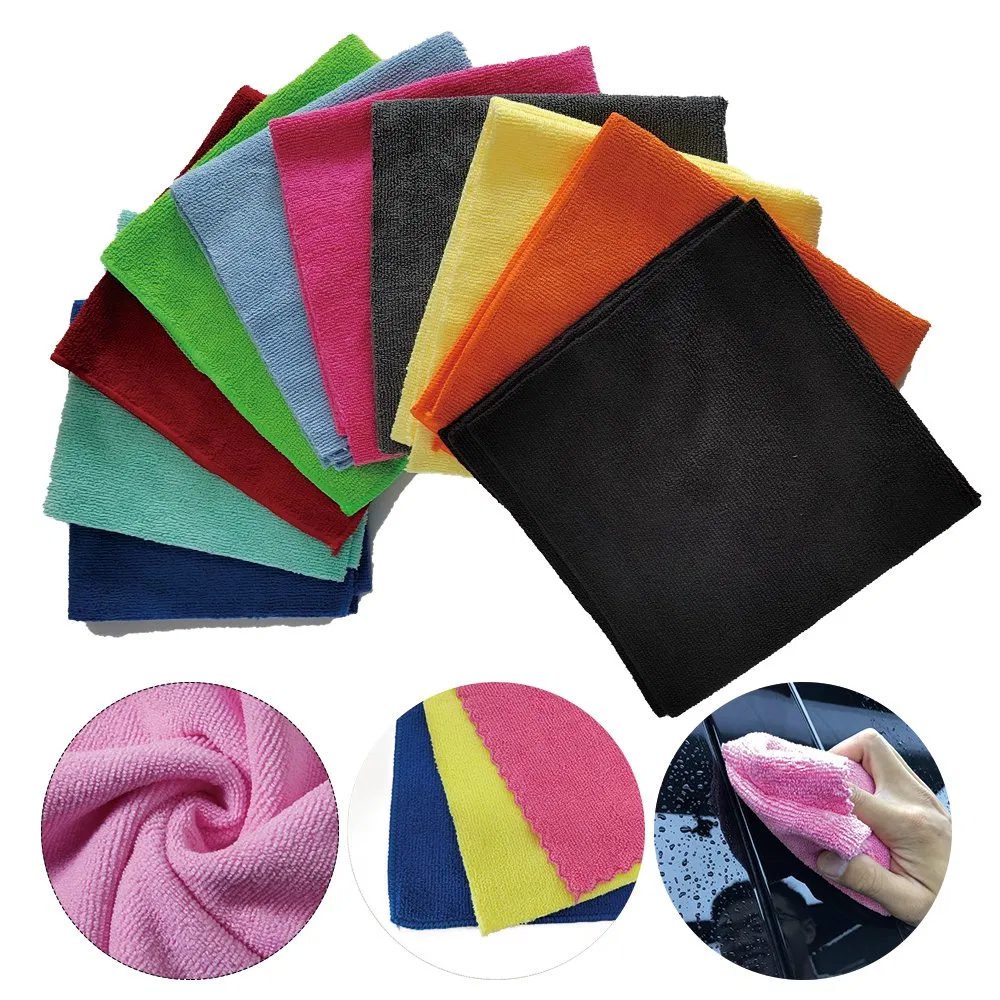 50PCS 250GSM Kitchen Rags Microfiber Dirt Wiping 30*30cm Drying Towel Dish Cloth