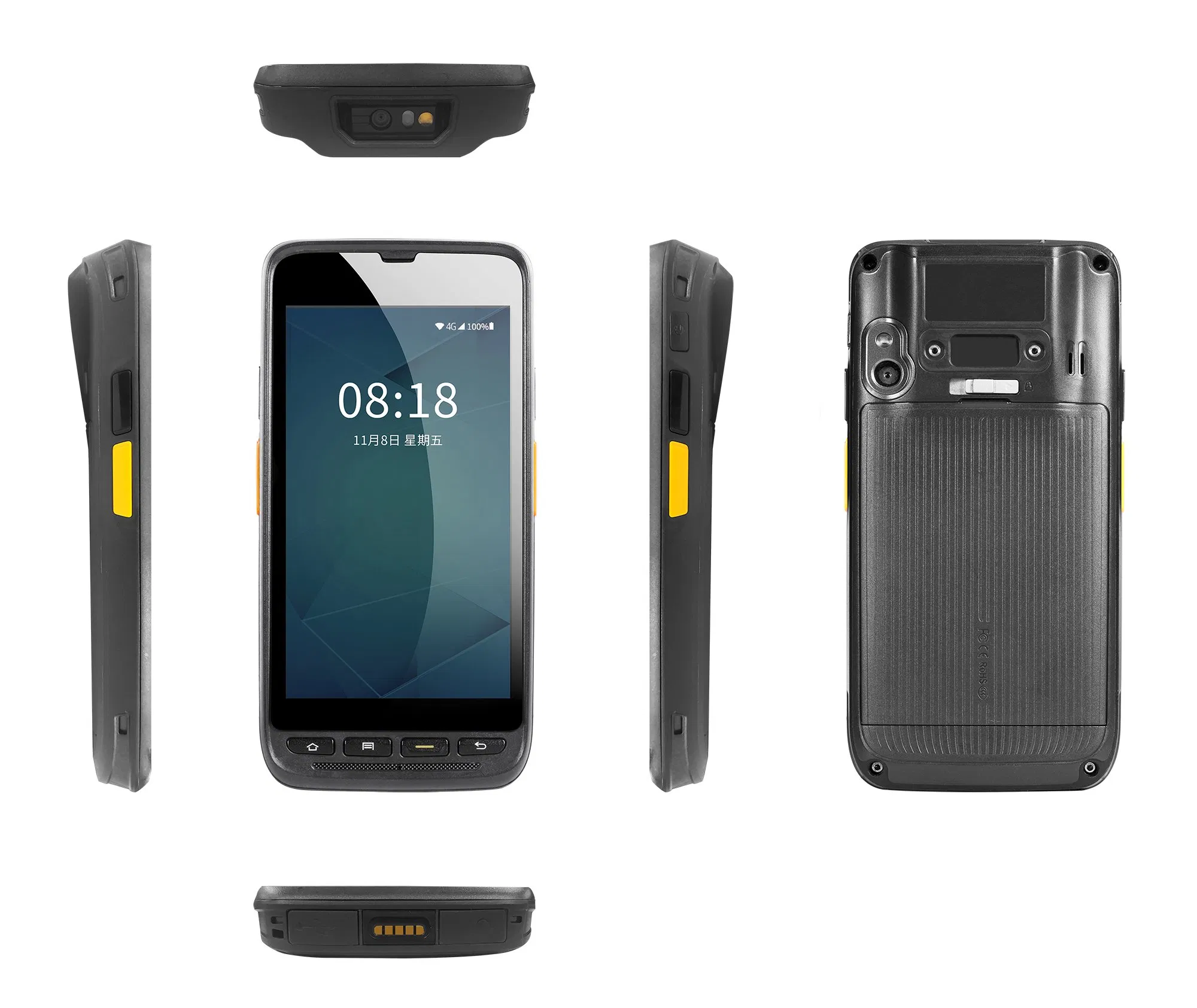 Idata 50p 4.7 Inch Android 9.0 Rugged Wireless Barcode Scanner PDA with 4000mAh Removable Battery