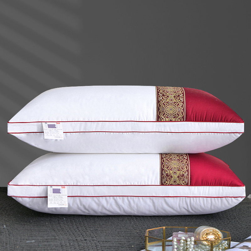 3D Duvet Pillows-Organic Down Alternative Feather Silk Pillows for Sleeping, Soft