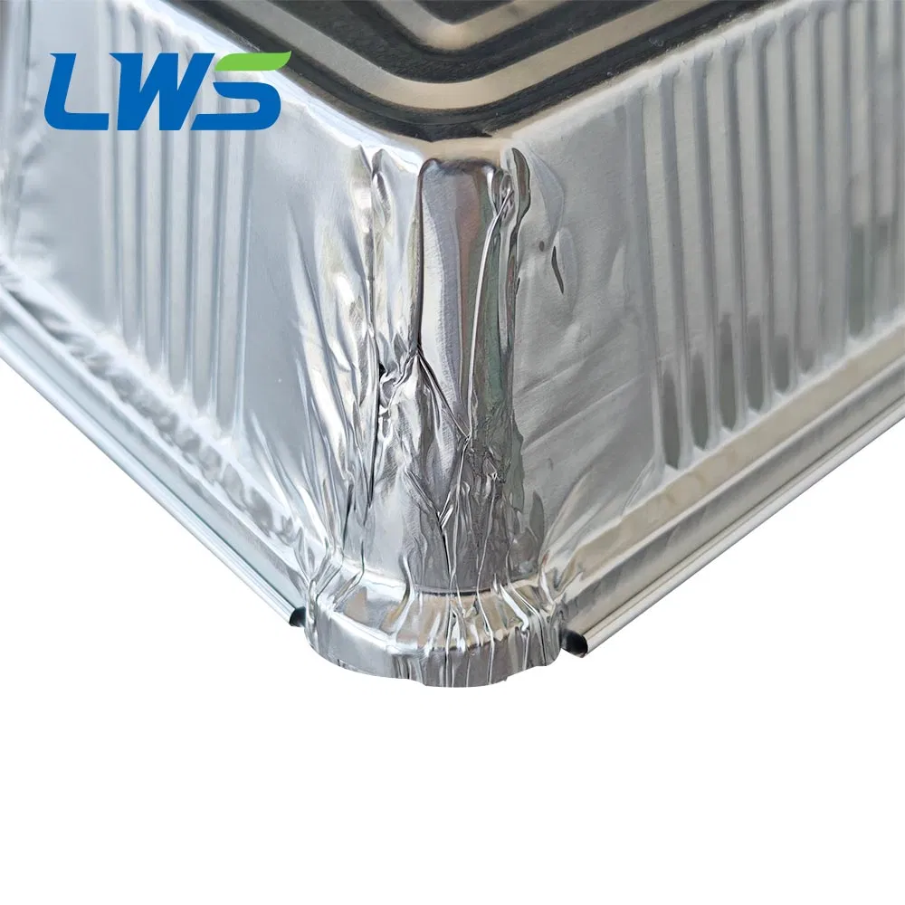 750ml 8.5*4.5'' Takeaway Disposable Aluminum Foil Food Tray for Baking Grilling BBQ