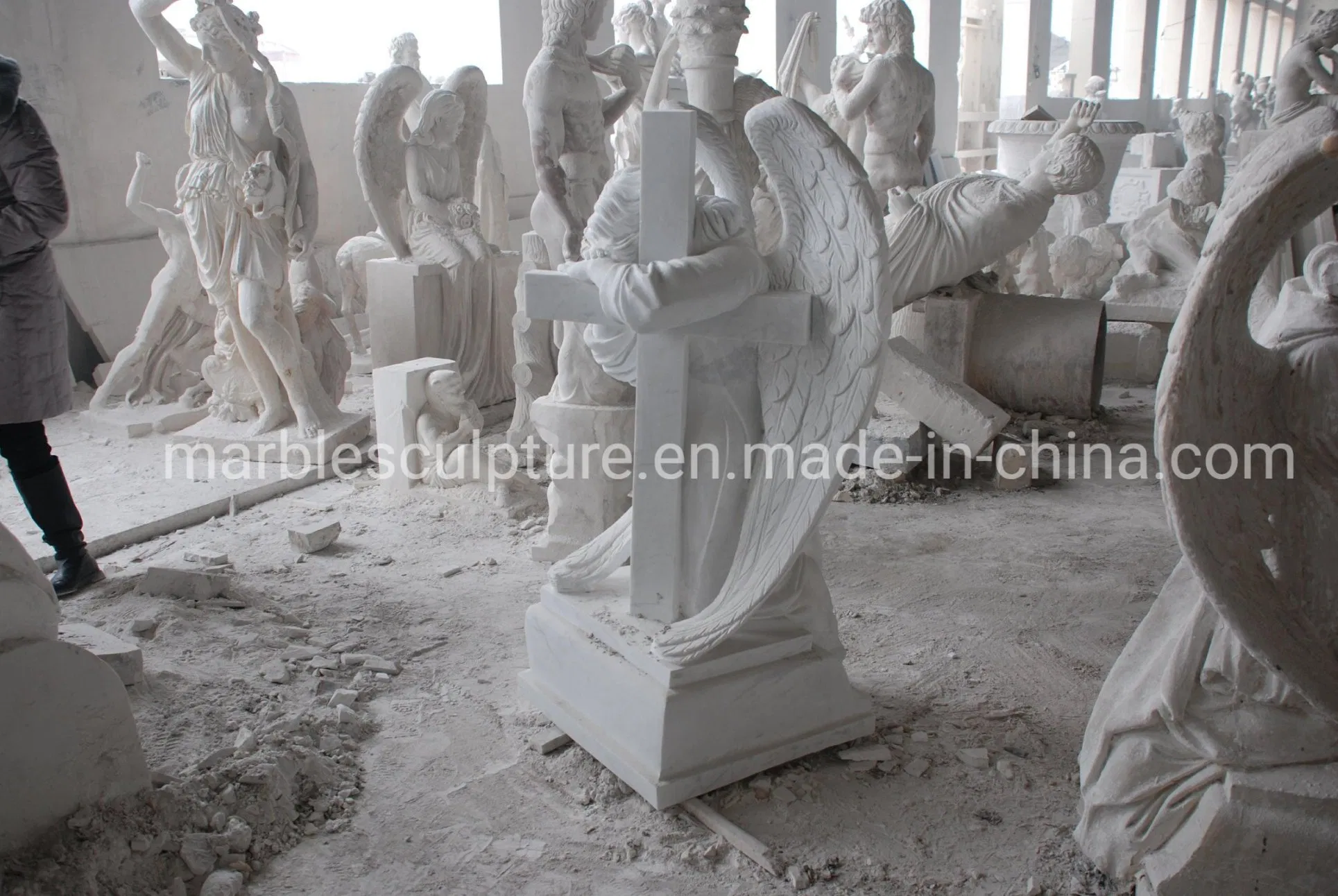 Headstone Tombstone Statue Memorial Granite Memorial Cheap Price Granite Stone for Monument Gravestone (Mem-025)