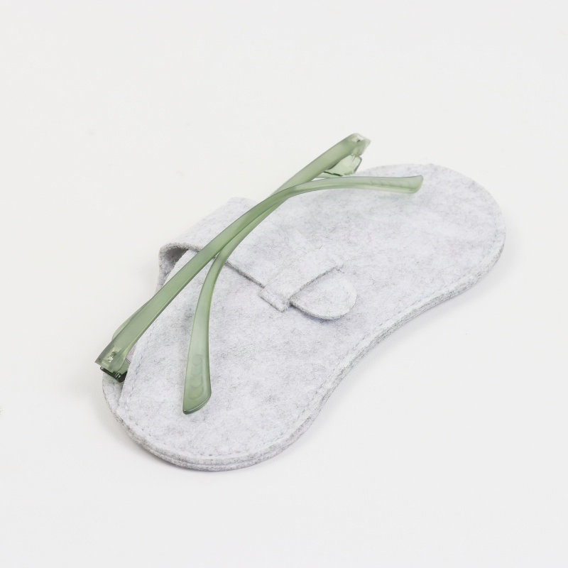 Simple Felt Glasses Bag with Logo Custom Sun Glasses Sleeve Bag Sunglasses Organizer Bag