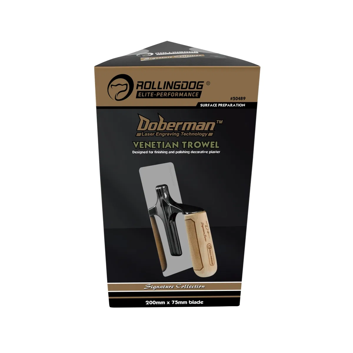 Rolingdog-Elite 50489 Venetian Trowel 420 Stainless Steel Finishing and Polishing Decorative Plaster