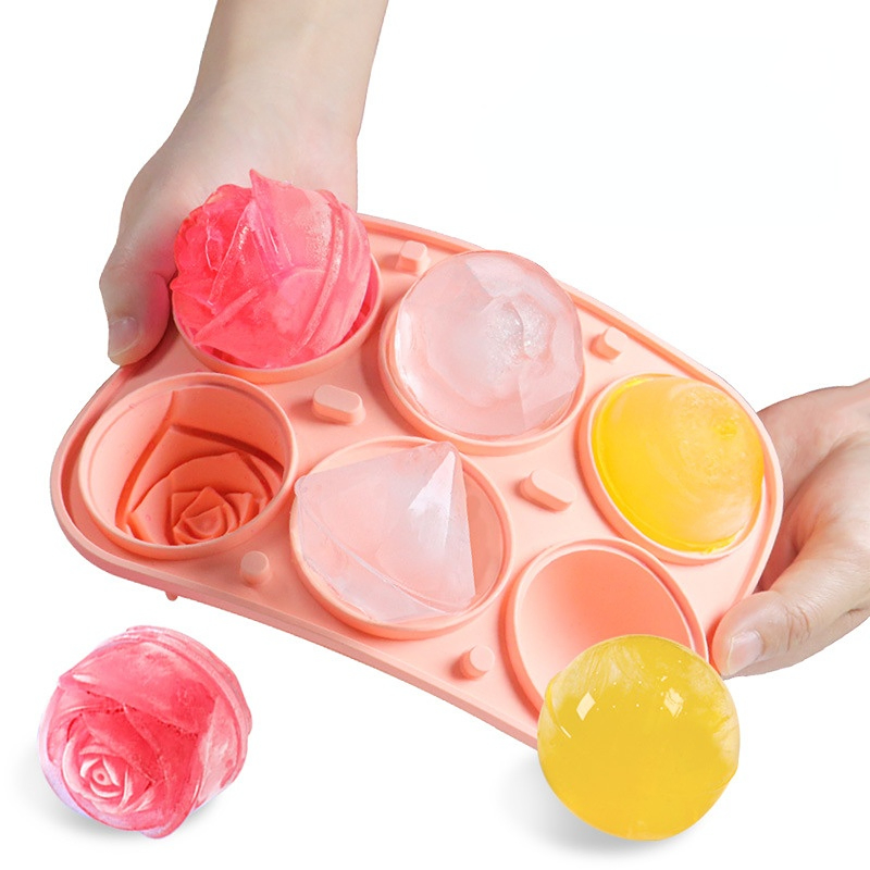 Форма для льда Diamond Rose Ice Grid, 6 ячеек