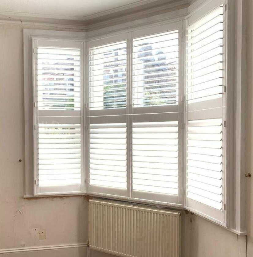 Factory Price Bi-Fold Custom Plantation Shutters Wood PVC Window Covering