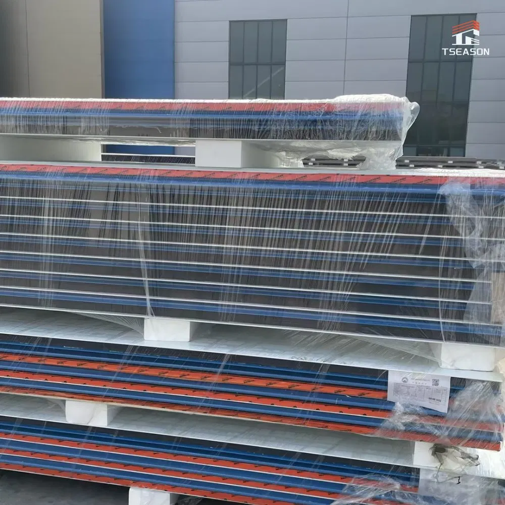 Tseason Insulation Fireproof Rock Wool Sandwich Panel Thermal Insulation Wall ceiling Board for Drying Room