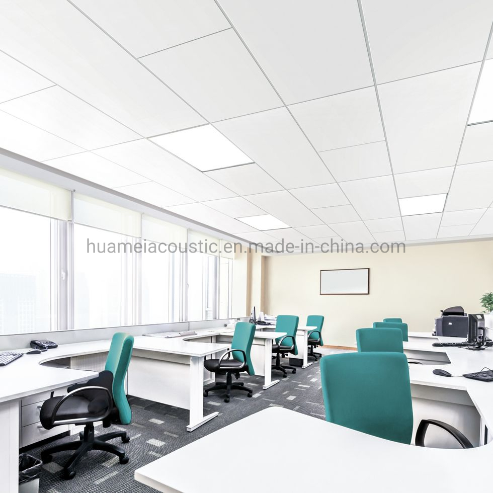 Factory Customized Fiberglass Acoustic Ceiling Tiles Sound Absorption Glass Wool Acoustic Panel