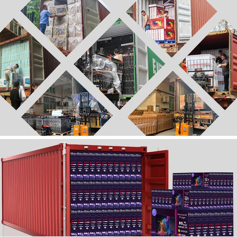 TV 55" 4K UHD Frameless Design LCD LED TV with Digital System Smart TV Android 15.0