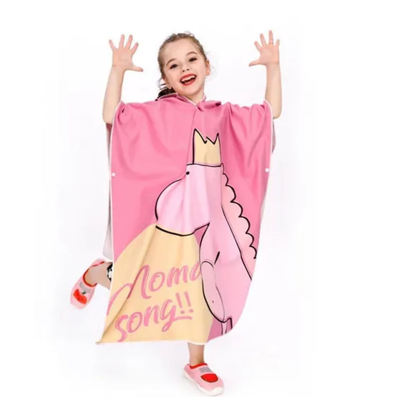 Toddlers Beach Bath Towel with Hood for Kids Boys Girls Super Soft Absorbent Cotton for Bath, Pool, Beach Swim Coverups Bathrobe Tg009_14