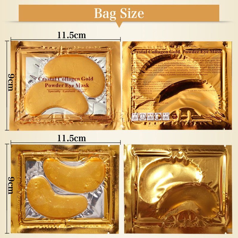 Hydro-Gel Eye Patch Collagen Gel Cleansing Hydrating 24K Golden Pad