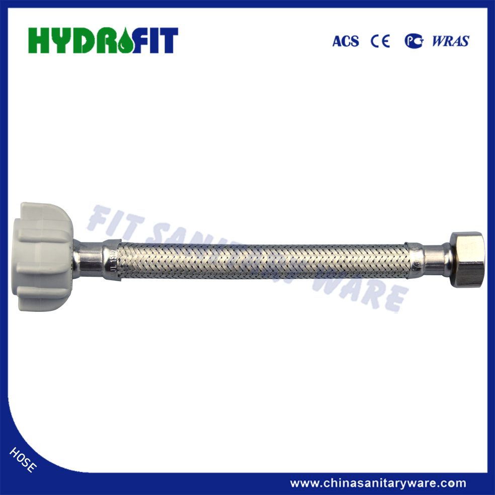 Cupc Washing Machine American Standard Brass Nut Stainless Steel Braided Flexible Hose (HY6322)