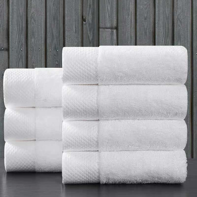 Wholesale Luxury Embroidery Towel White Hotel SPA Bath Towel Toalla Serviette 100% Genuine Cotton Bath Towel