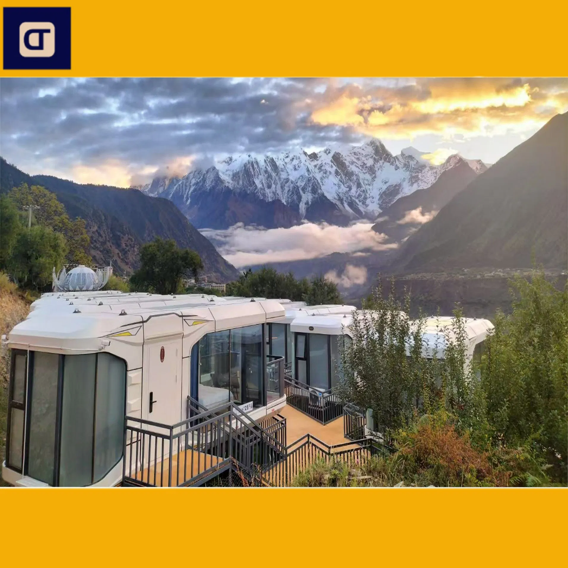 Hotel Capsule House Prefab Modular Steel Mobile Home Hotel Portable Eco Container Capsule House