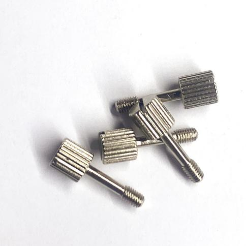 Captive Panel Screws Knurled High Head Chamfered Shoulder Slotted Drive