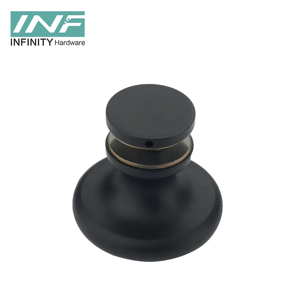 Factory Sale Modern Metal Stainless Steel Brass Zinc Aluminum Alloy Solid Shower Room Glass Sliding Different Shape Black Door Knob