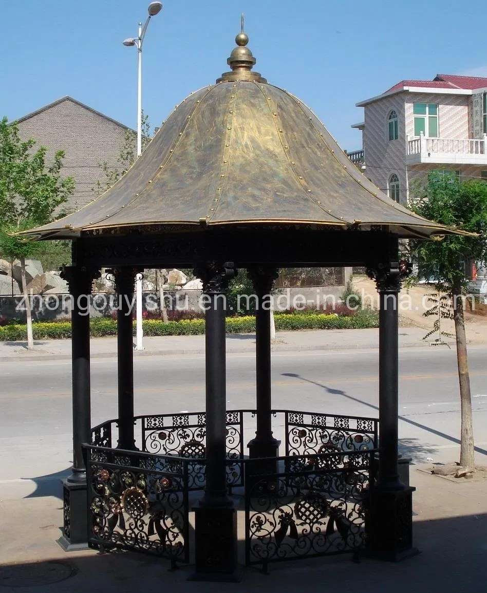 Hexagonal Cast Iron Gazebo - Classic Design and Durable Construction