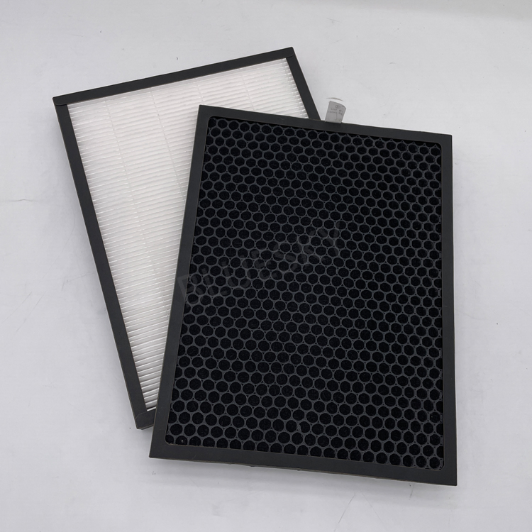 Panel H13 True HEPA Filter and Honeycomb Avtivated Carbon Filter for Alexapure Breeze Air Purifier Ap-B102 and 3049