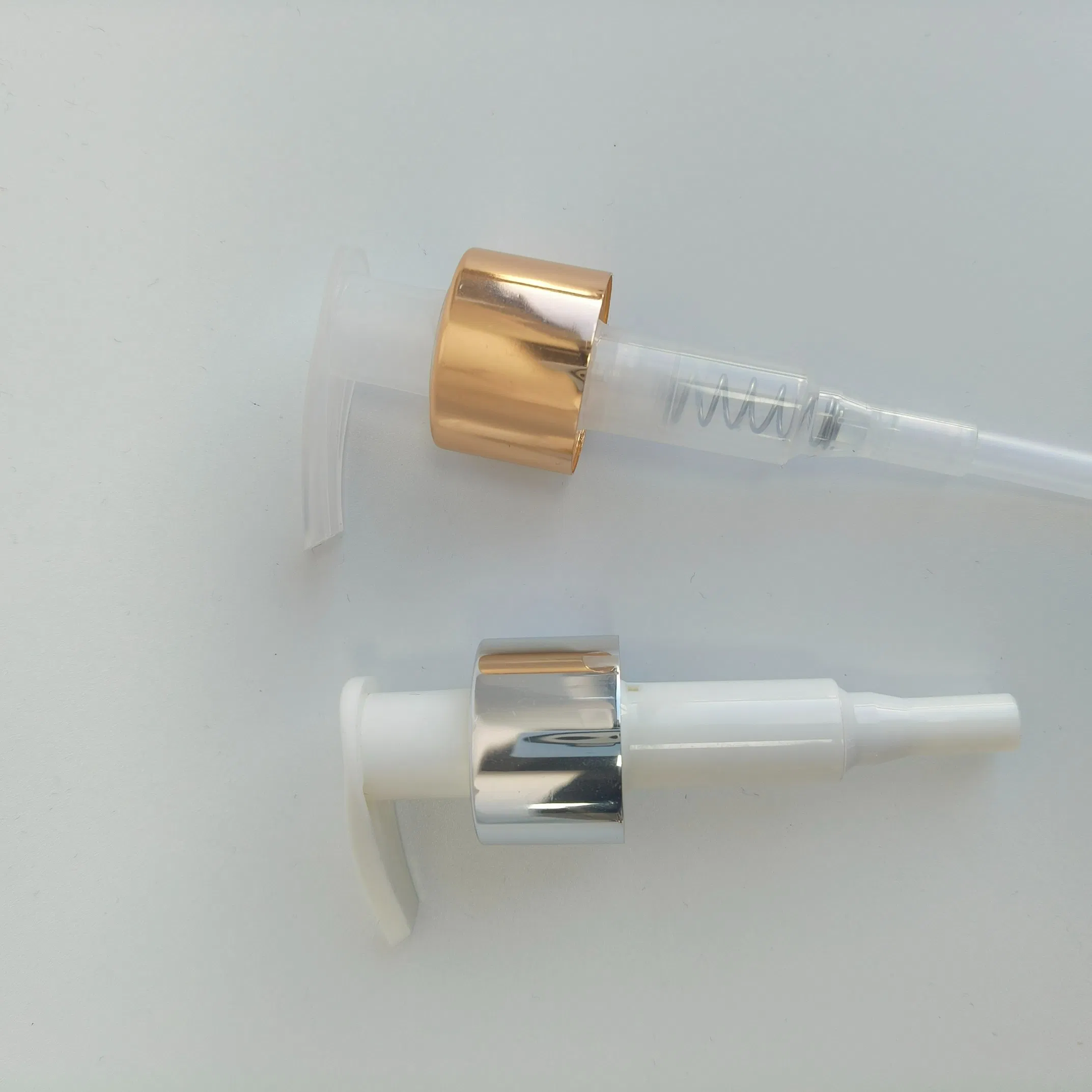 China Factory Lotion Dispenser Pump Gold Aluminium Lotion Pump