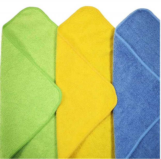 Superior 80 Polyester 20 Polyamide Microfibre Car Wash Drying Cloth Dish Kitchen Cleaning Rag Microfiber Towel