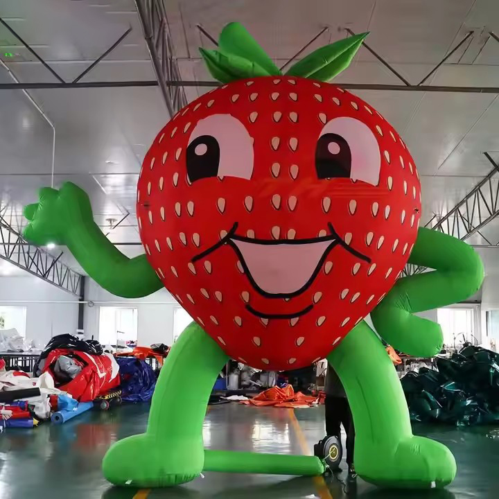 Boyi Inflatable Strawberry Balloon Inflatable Balloon Fruit Strawberry