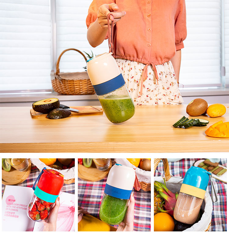 Electric Rechargeable USB BPA Free Portable Smoothie Maker Fruit Juicer 300ml