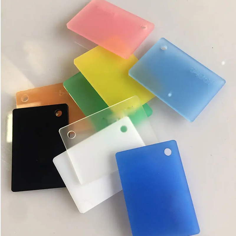 1 Side Glossy 1 Side Frosted Matt Acrylic Perspex Sheet 50%--80% Light Transmittance 4*8 3mm