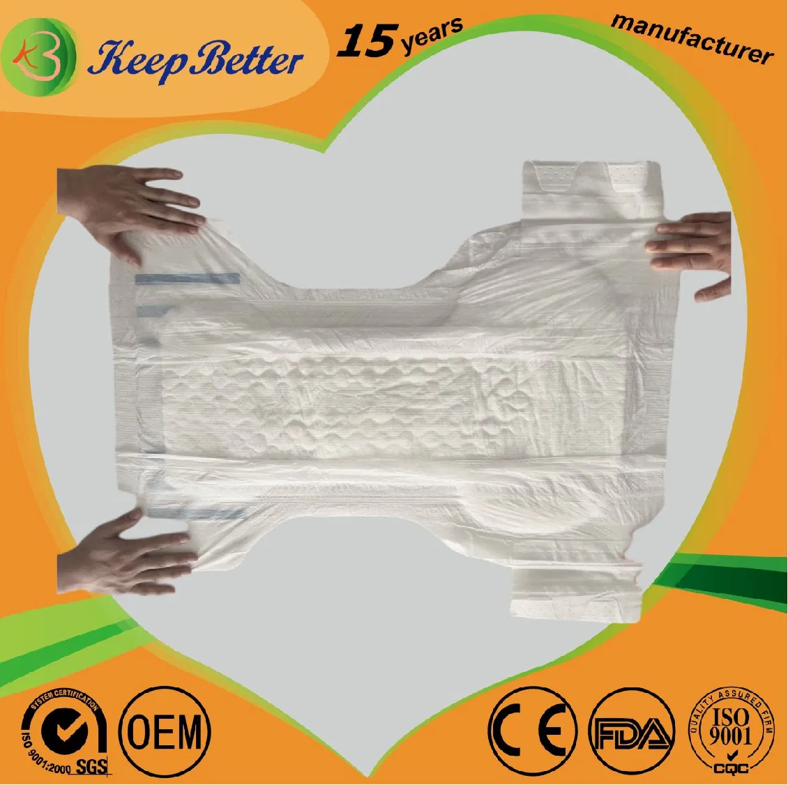 Disposable Adult Diapers T-Shape or S-Cut