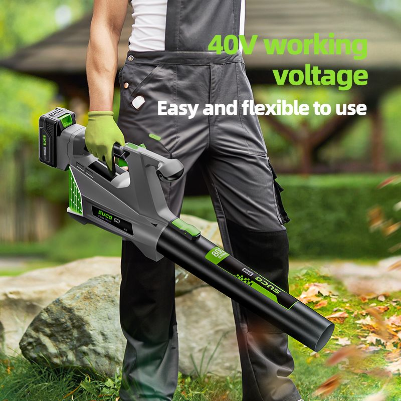 Suca Hot Sale Portable 40V Li-ion Lawn Care Snow Garden Leaf Blower Battery Cordless Air Electric Leaf Blower