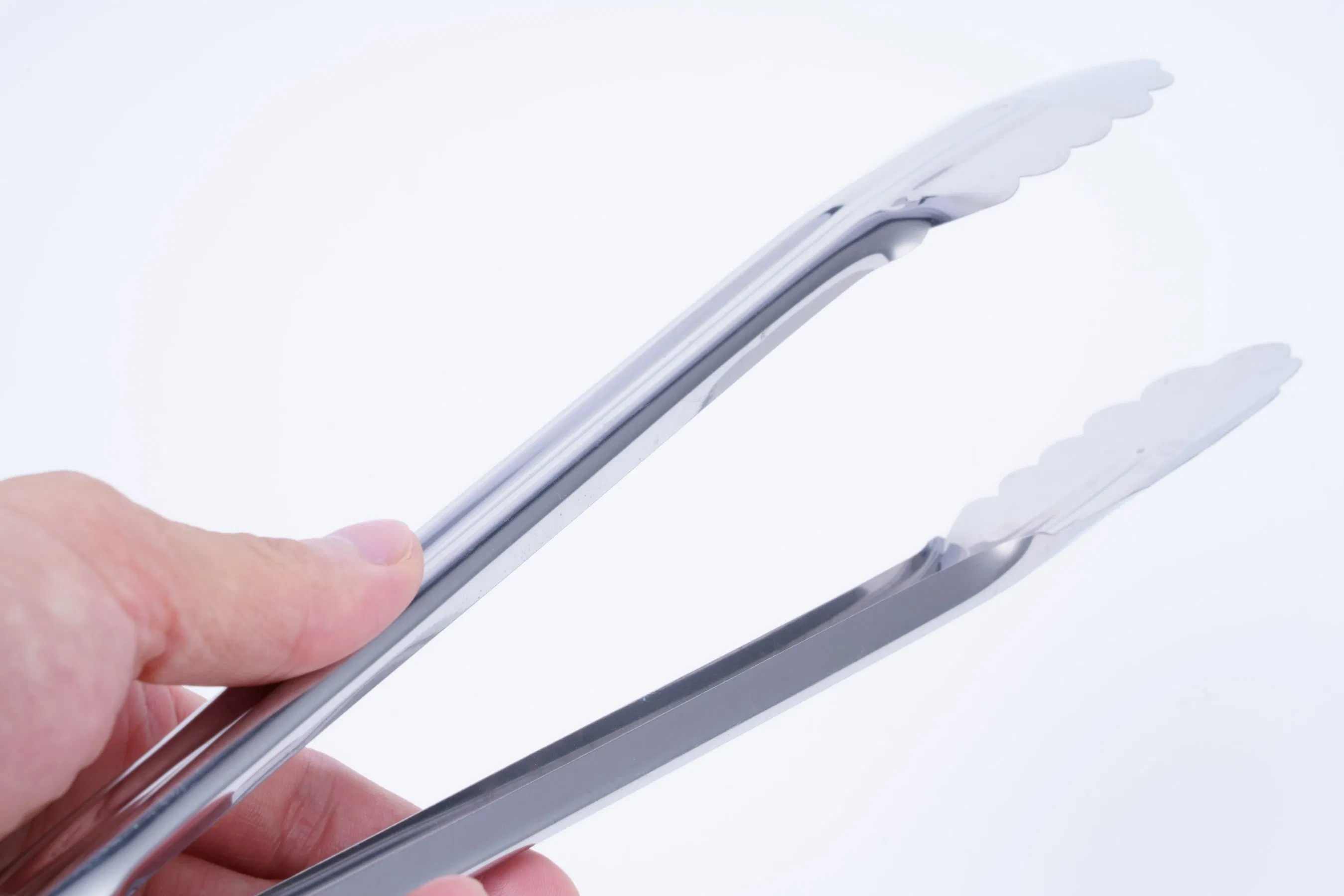 Utility Tong Stainless Steel Serving Tongs Kitchen Cooking Tongs for Salad Baking Food Barbecue Grilling